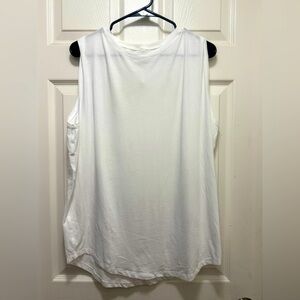 Lululemon Athletica White Muscle Tee‎ Sleeveless Top